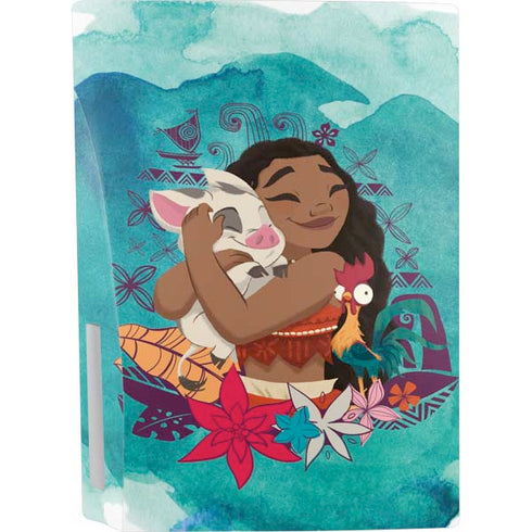 Disney Princess Moana with Pua and Heihei PS5 Console Skin